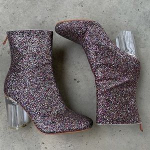 Cape Robbin Nina-6 Multi-Color Glitter Booties